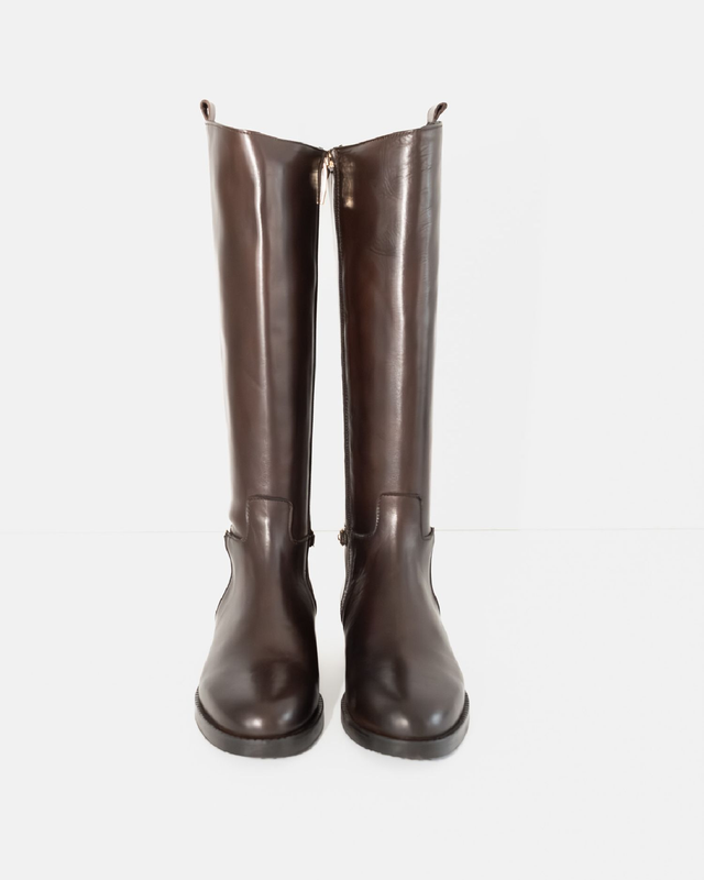 Stivali stile cavallerizza in vitello