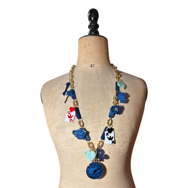 Collana Tempo blu 25DN-16