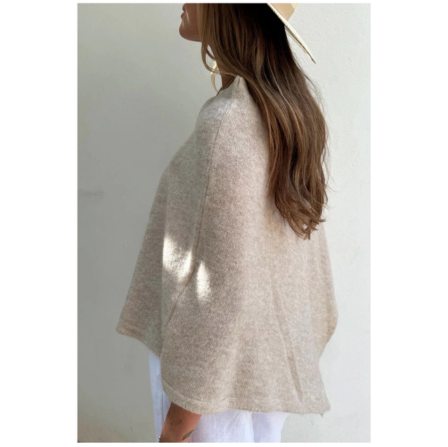 Bettany Poncho Beige