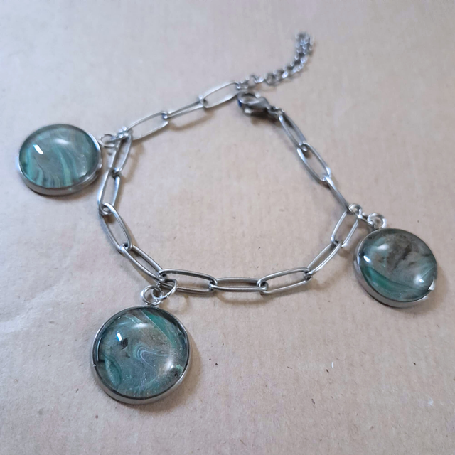 TRILOGIE TERRESTRE - Bracelet - Vert, brun &amp; doré