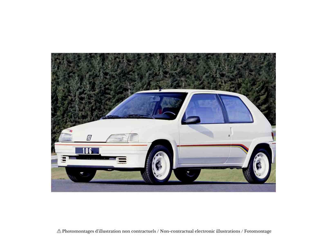 Peugeot 106 Rallye 1.3 1993 Blanc Norev 184920 1/18