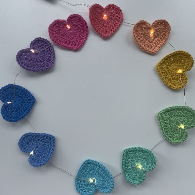 Heart fairy lights 
