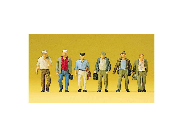 ouvriers retour vers la gare preiser 10366 H0