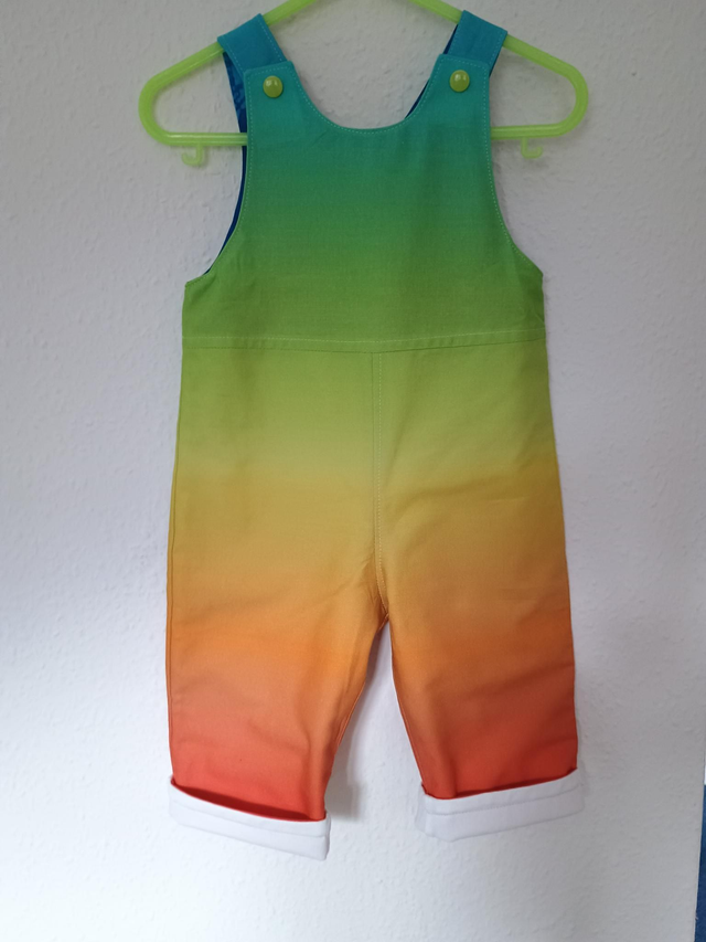 Dungarees - 6-9 mth (8 kg).   Rainbow