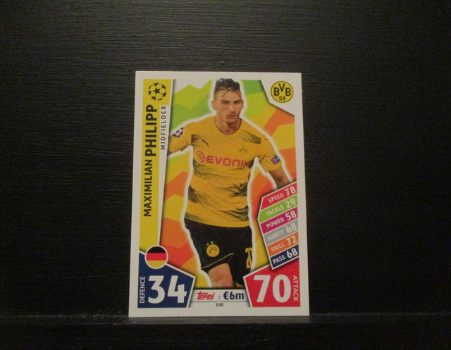 Maximilian Philipp - UEFA Champions League Match Attax 2017/18 Original Trading Card #100