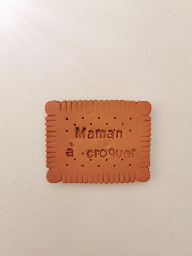 Magnet en argile &quot;Maman à croquer&quot; 