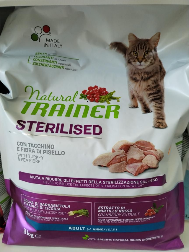 Natural Trainer Sterilised Tacchino E Fibra Di Pisello 