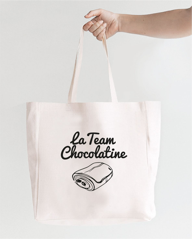 Sac shopping &quot;La Team chocolatine&quot;