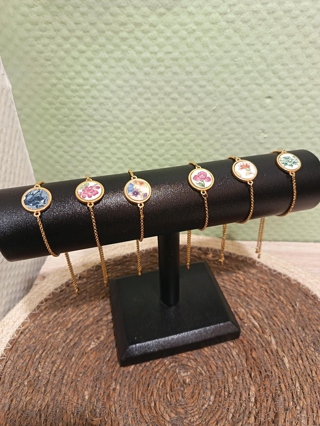 Bracelet chaîne réglable doré