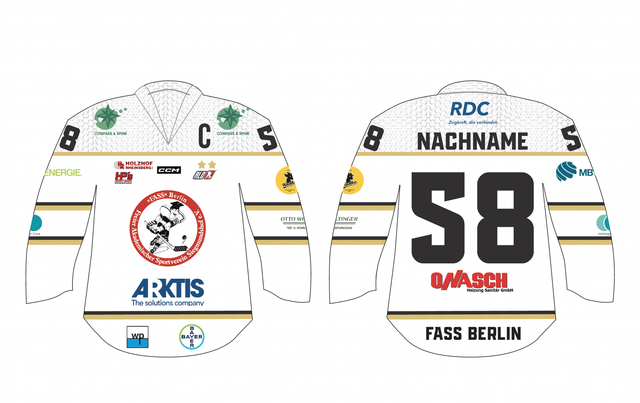 FASS Berlin Away-Trikot 25/26 – mit Wunschname & Wunschnummer