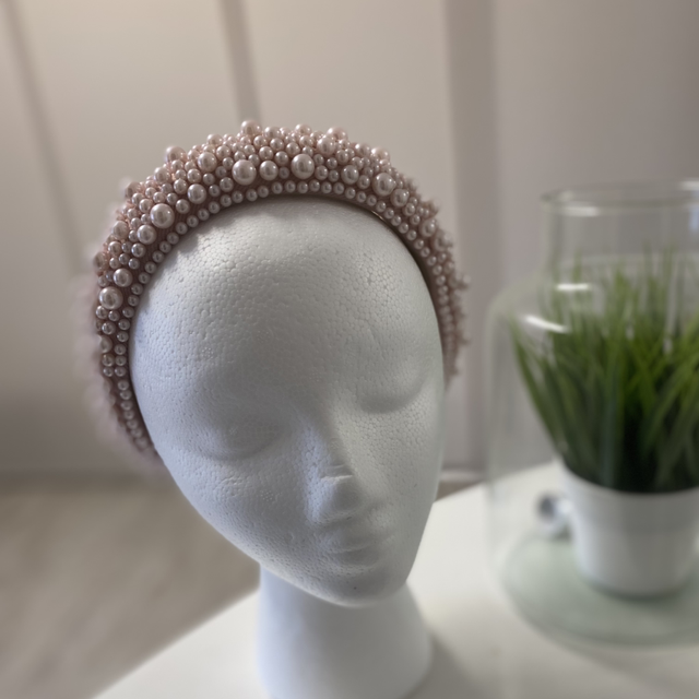 🩷Pink pearl hairband