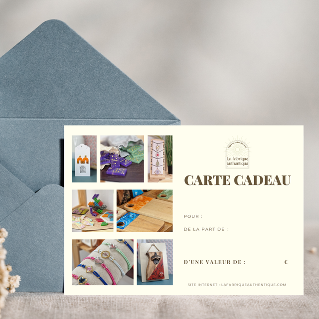 Carte cadeau papier
