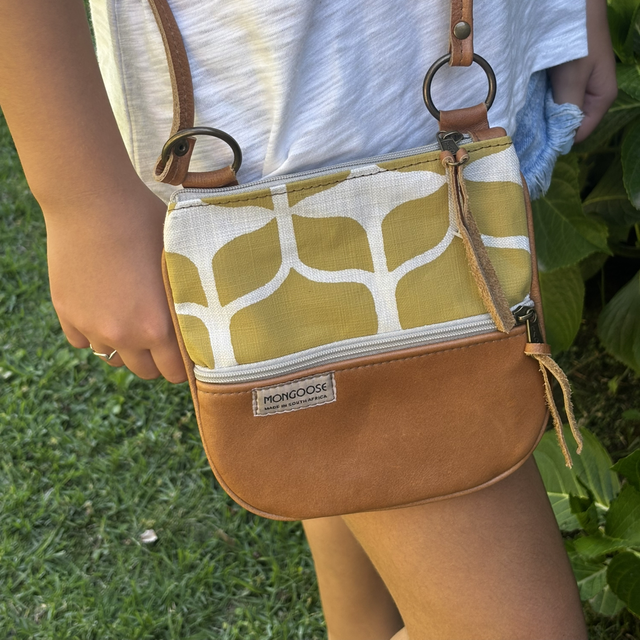 Kiki Leather Graphic Lemon/Natural