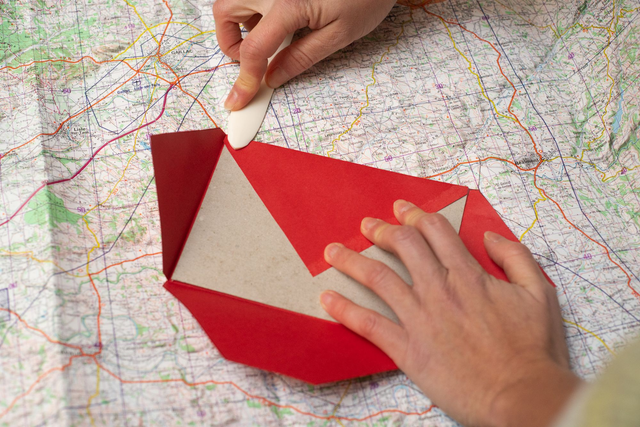 Création de papeterie avec cartes topographiques