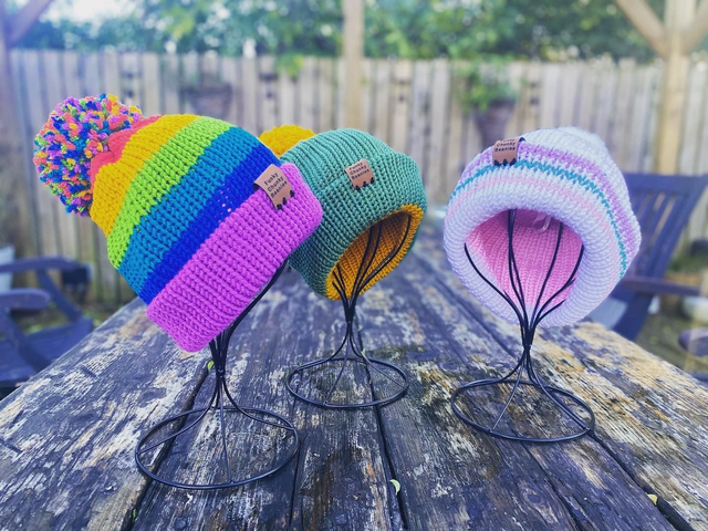 Funky Chunky Beanies CUSTOM bobble hat - You choose the colours - Handmade in Scotland