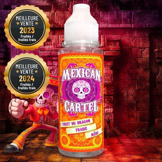 Fruit du dragon Fraise Mûre Mexican Cartel 50 ml - 100 ml