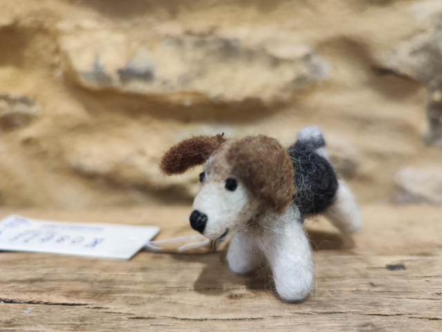 Fairtrade Felt Dog Keyring 