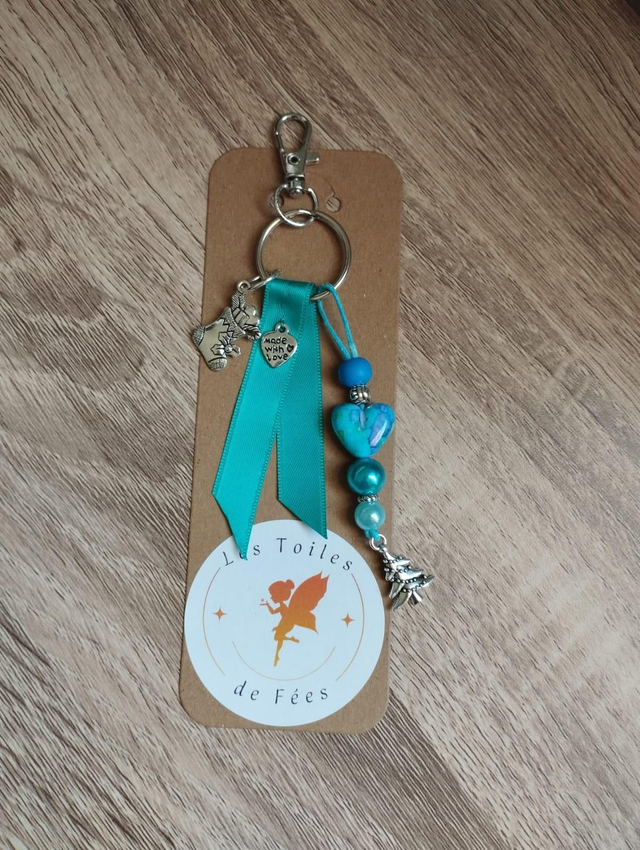 Gri- Gri Porte clés - Noël bleu