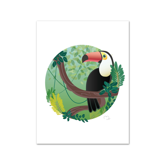 Affiche Jungle Toucan