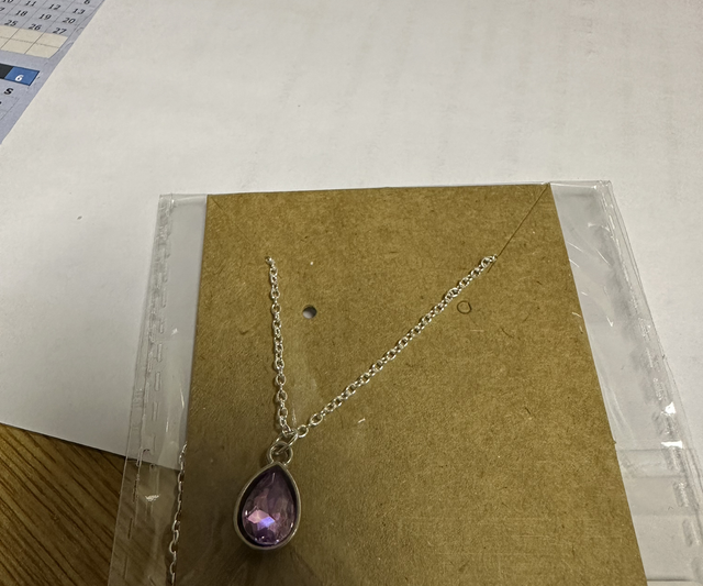 Teardrop Necklace (various colours)