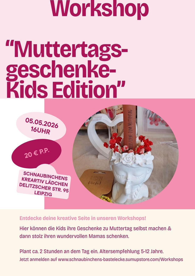 Workshop Muttertagsgeschenke Kids Edition