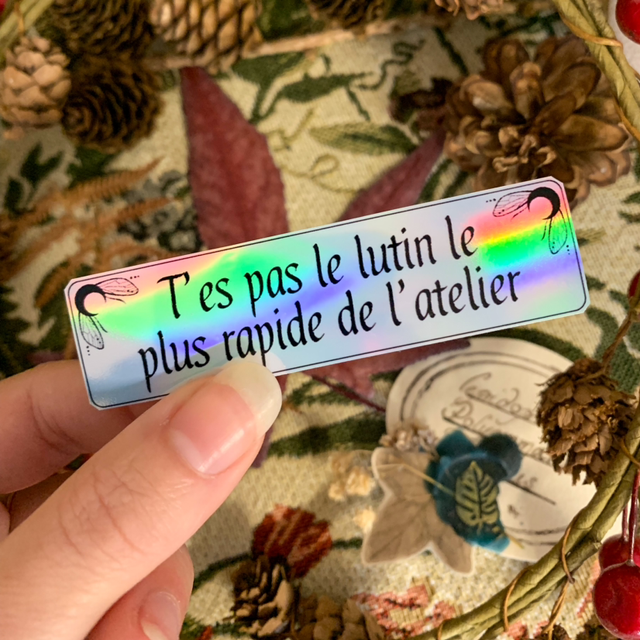 Sticker Holographique - Lutin atelier