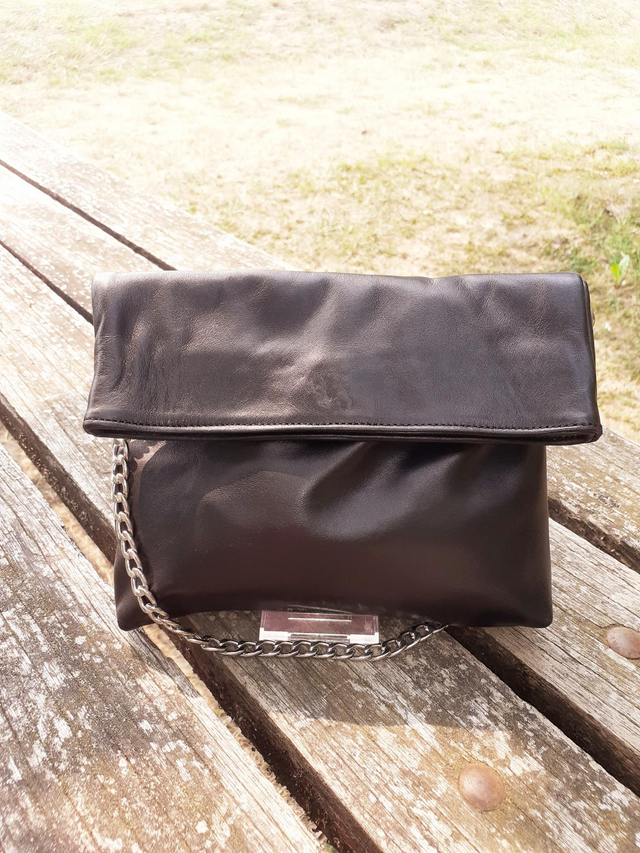 Sac bandoulier cuir BLACK