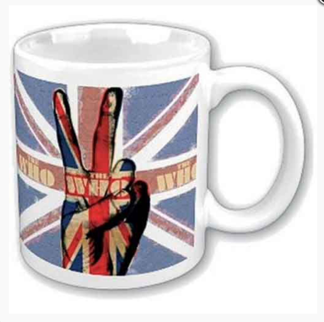 WHO BOXED MUG: PEACE FINGERS