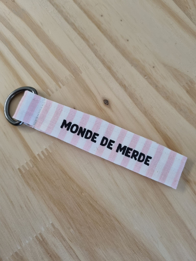 Porte-clé &quot;monde de merde&quot;