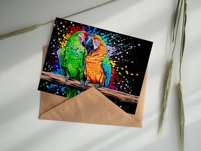 ‘Lovebirds’ Greeting Card