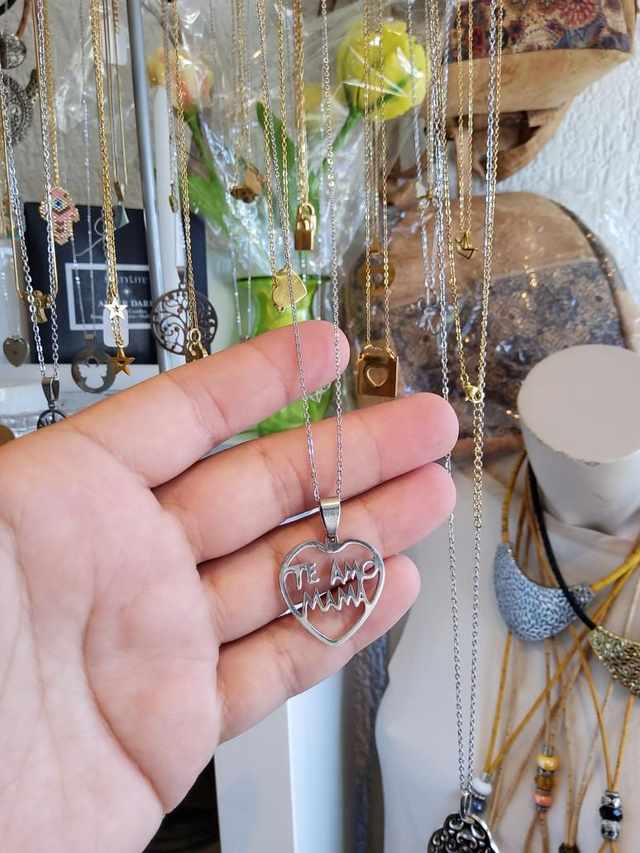 Collier acier argenté 