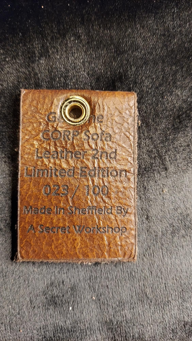 023 / 100 2nd Limited Edition Genuine CORP SOFA Leather Keyring