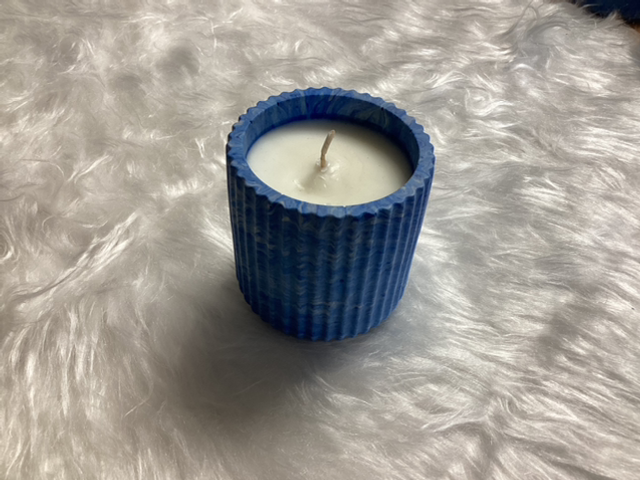 Pot rayé Fleur de coton 