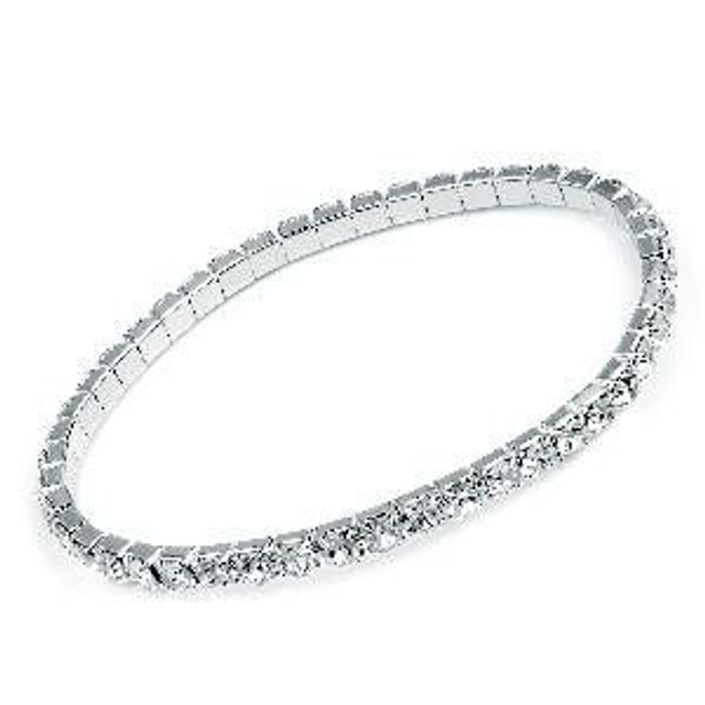 Elasticated rhinestone bracelets, 1,2,3,4,5 or 6 rows
