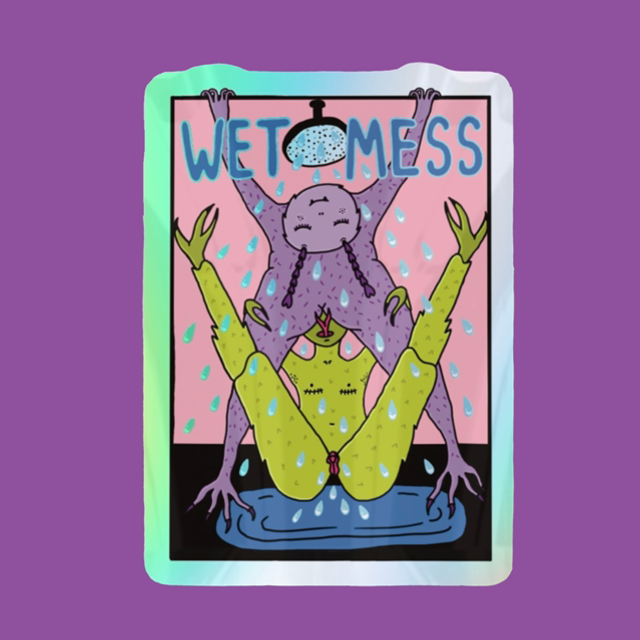 Sticker « Wet mess »