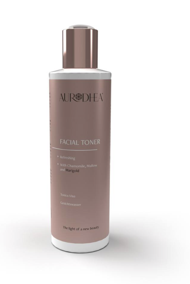 LOTION TONIQUE VISAGE POUR PEAUX DÉLICATES ET SENSIBLES- AVEC CAMOMILLE, MAUVE ET CALENDULA - 150 ML