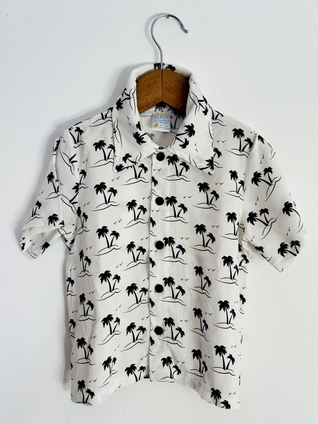 Camisa Palmeras Negras