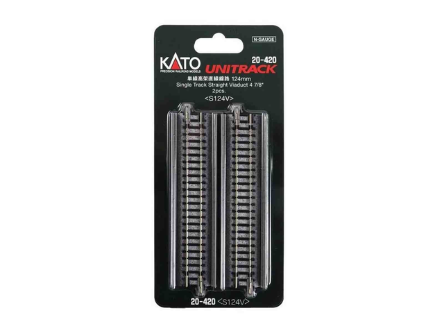 2 voies simples 'viaduc' 124 mm kato 20-420 N