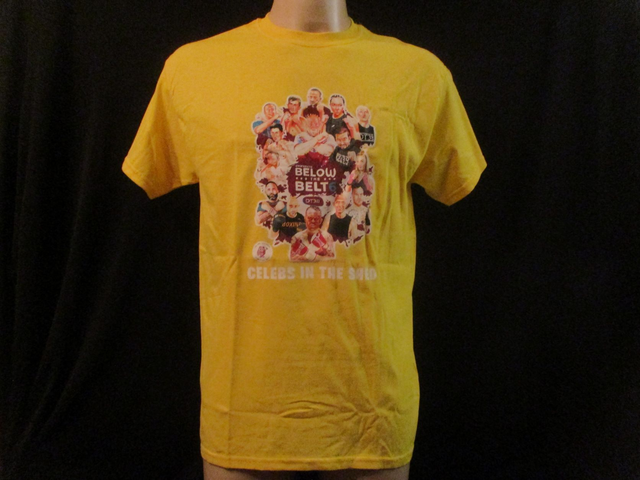 15 Boxers Including Dominic Negus Picture T-Shirt ADULT COTTON UNISEX YELLOW (Medium) Top