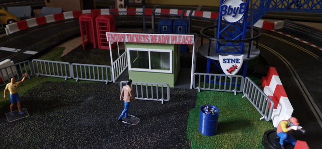 Entry/,Ticket booth.