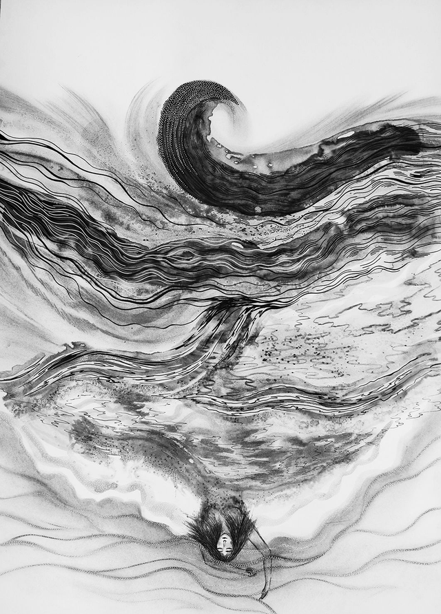 Guided by the waves / Collection Minä &amp; Meri / A5, A4, A3, A2 print