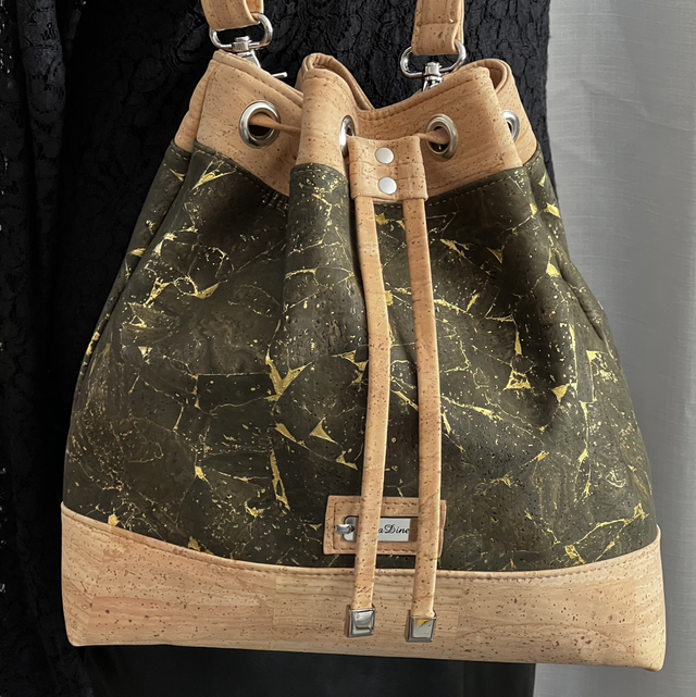 Sac seau « kaki doré »