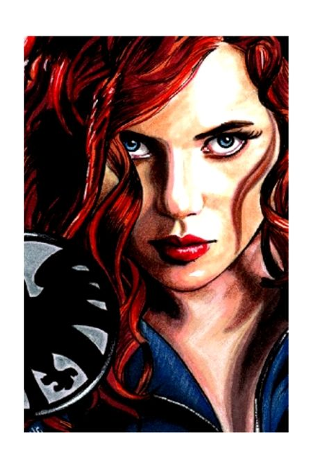 Black Widow Marvel Art Print