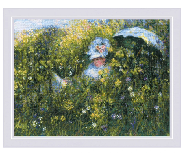 Auf der Wiese nach C. Monets Gemälde