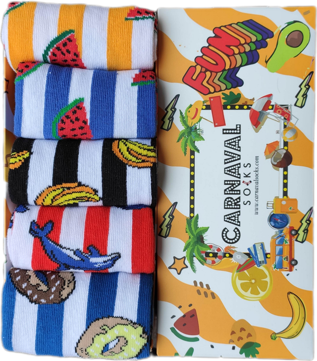 ZESTAW #10 Skarpetki 5 PAR 39-45 Kolorowe Zabawne IDEALNE NA PREZENT!