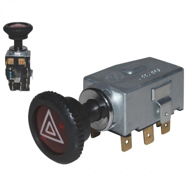 Interrupteur tirette 4 clignotants "warning" type VW