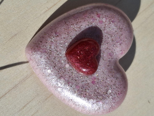 La tchiote broche double coeur