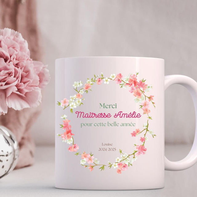 MUG &quot;Merci maîtresse &quot;