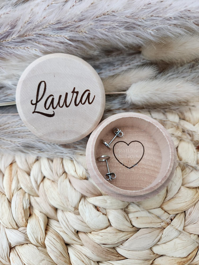 Boîte à Bijoux personnalisée ronde