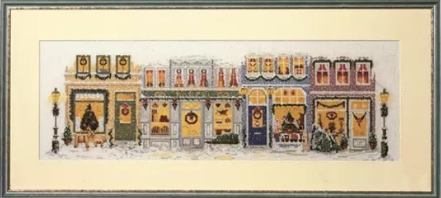 Permin Christmas Street Counted Cross Stitch Kit (Aida)